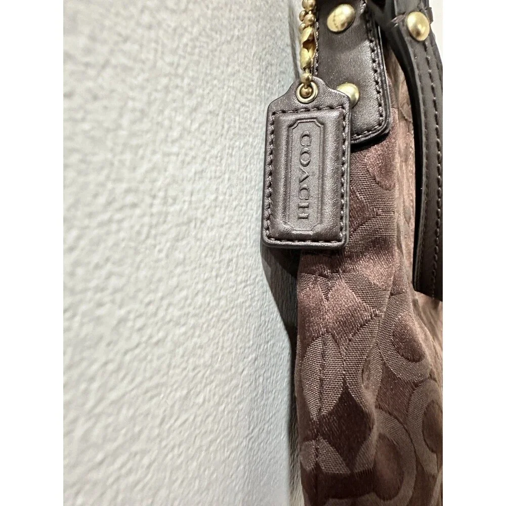 Coach Madison Med Dark Brown Crossbody Bag